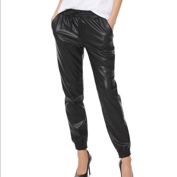 Micheal Kors Leather Joggers - Picture 5 of 5
